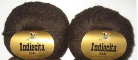 Indiecita 4-ply Baby Alpaca Dark Brown (natural)