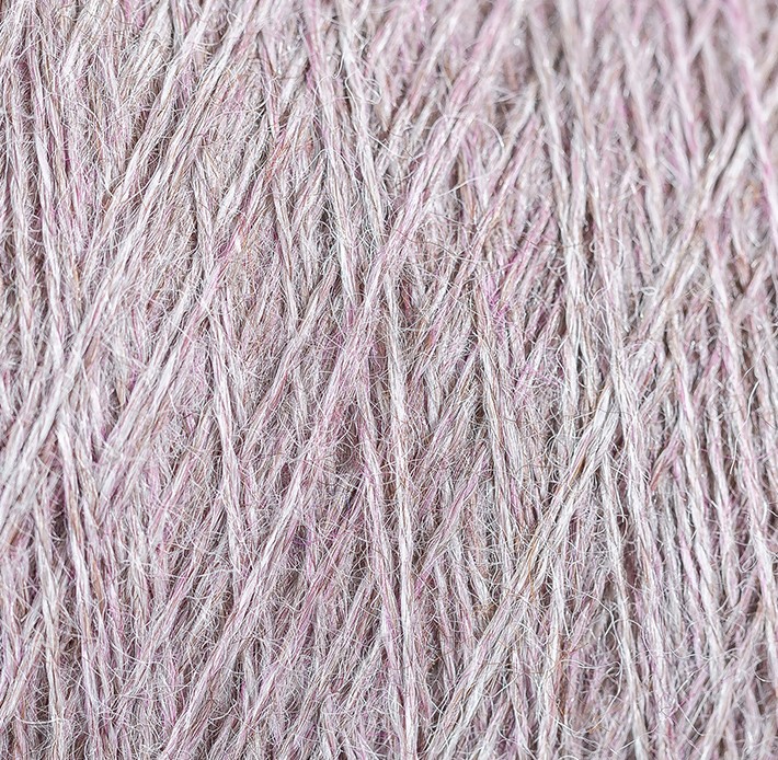 100% Alpaca 3-draads 500 gram Lavendel licht paars grijs mix