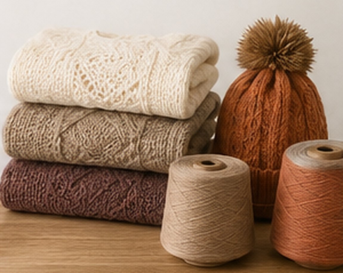 Koon 100% Baby Alpaca 4-draads garen met warm gebreid werk